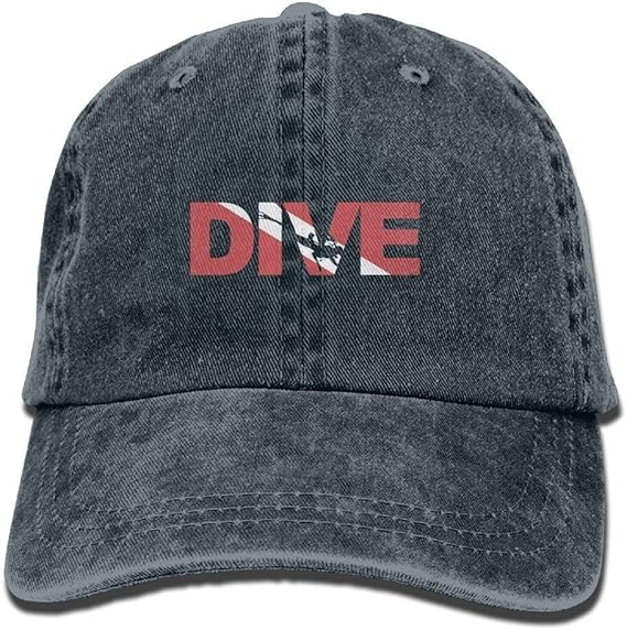 MLNHY Dive Scuba Diving Cotton Adjustable Denim Hats Leisure Hats Forman and Woman Amazon.co
