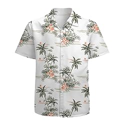 Coconut Tree Mens Funny Hawaiian Shirts 3D Graphic