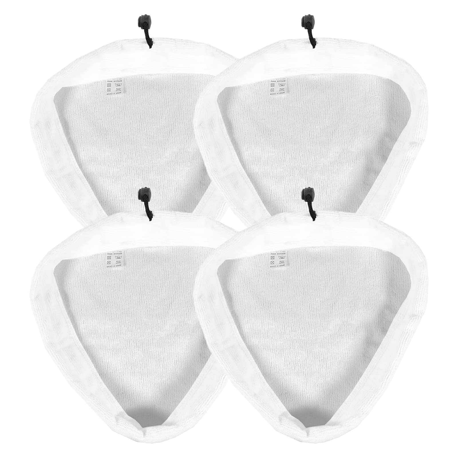 SPARES2GO Microfibre Cloth Cover Pads Compatible with Easy Steam D6207 D6428 D6429 D6430 D7149 (Pack of 4)