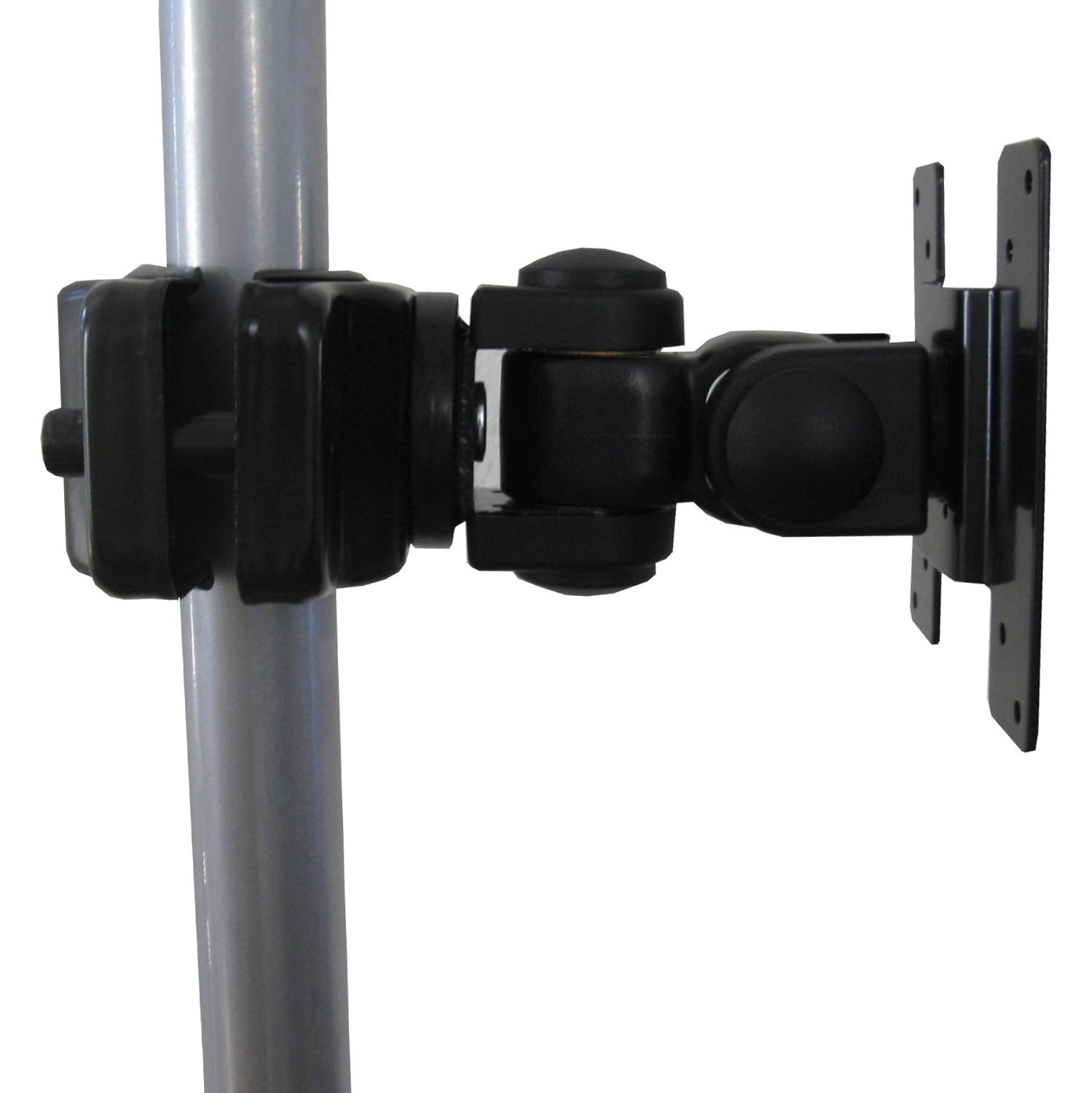 LCD Pole Mount Bracket VESA 1.252.5" diam. poles; LCDs up