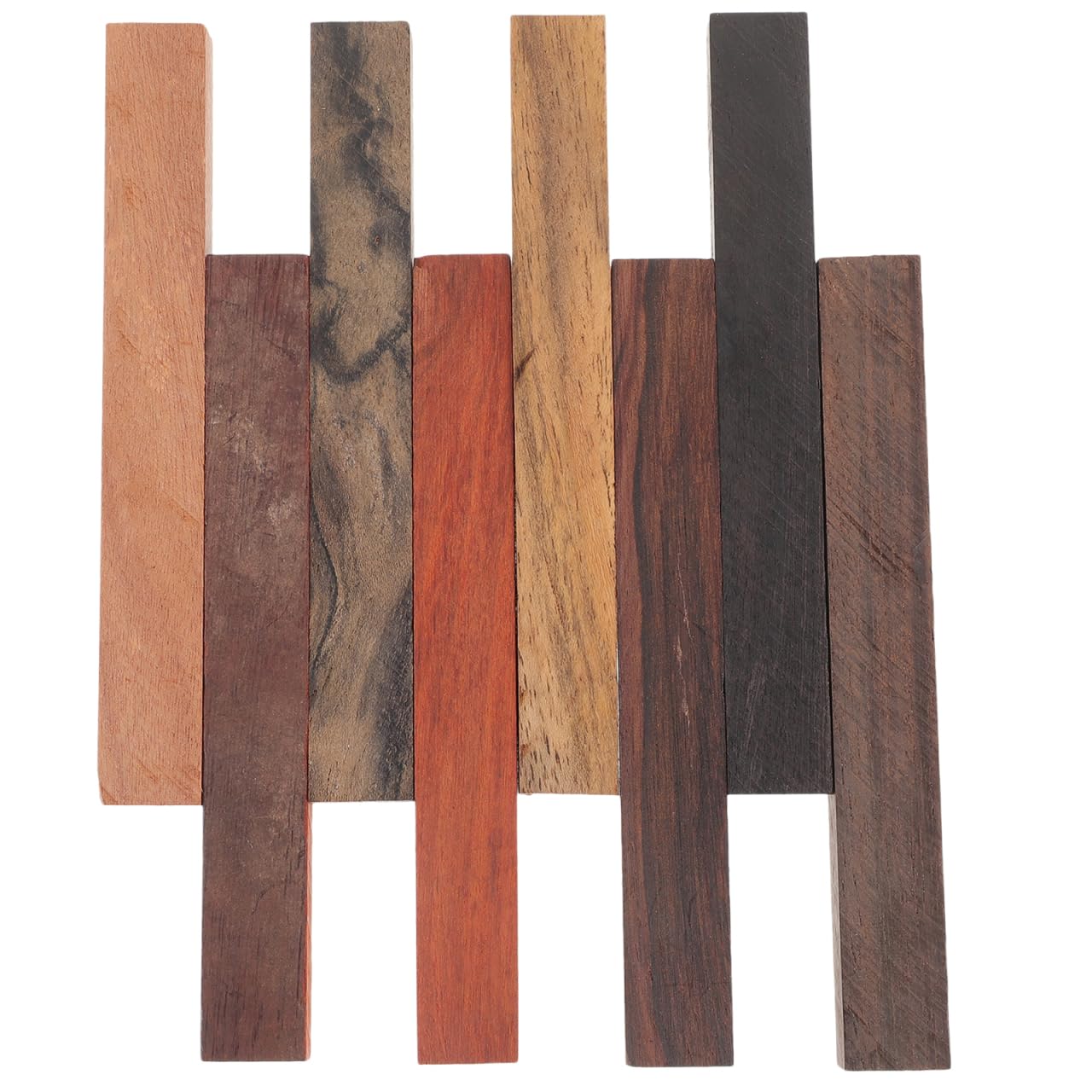 COHEALI 8Pcs Assorted Exotic Wood Pen Blanks Kit for Woodturning - DIY Craft Supplies for Pen Making and Wood Turning Projects