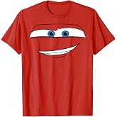 Disney Pixar Cars Lightning McQueen Big Face Short Sleeve T-Shirt