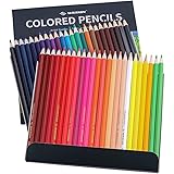 WILSHIN Colored Pencils 48 Count Artist Quality-Coloring Book Colored Pencil Set for Adults and Children