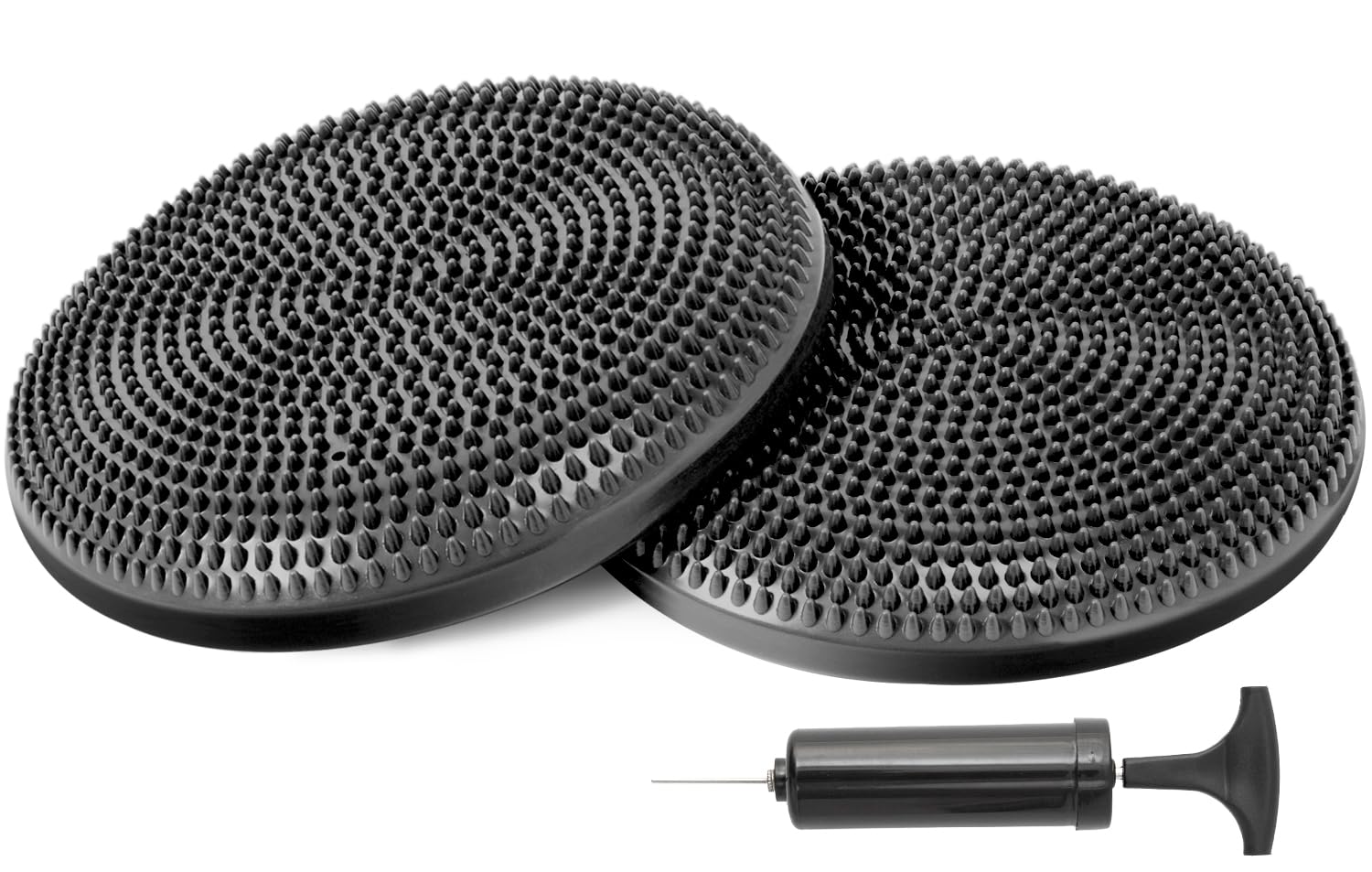 【Amazon.co.jp限定】 プリマソーレ(Primasole) バランスディスク 【クールグレー】 2個入り 空気入れ付き 直径33cm 耐荷重250kg 体幹トレーニングクッション PSS91NH021 の商品画像