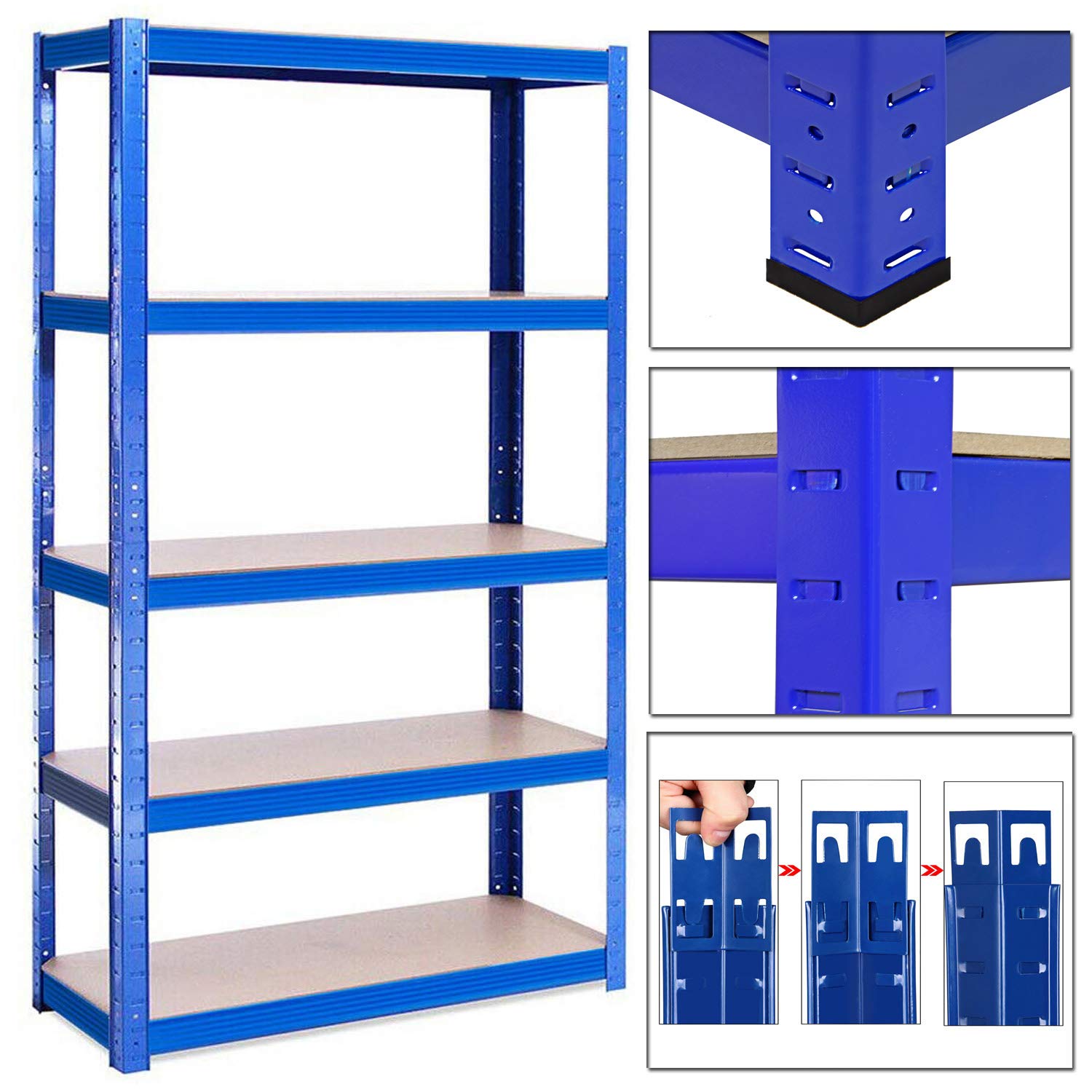 Buy Garage Shed Racking Shelving Unit Heavy Duty Storage Shelf 175KG Per Shelf 875KG Capacity