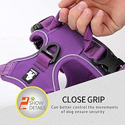 JUXZH Soft Front Dog Harness .Best Reflective No
