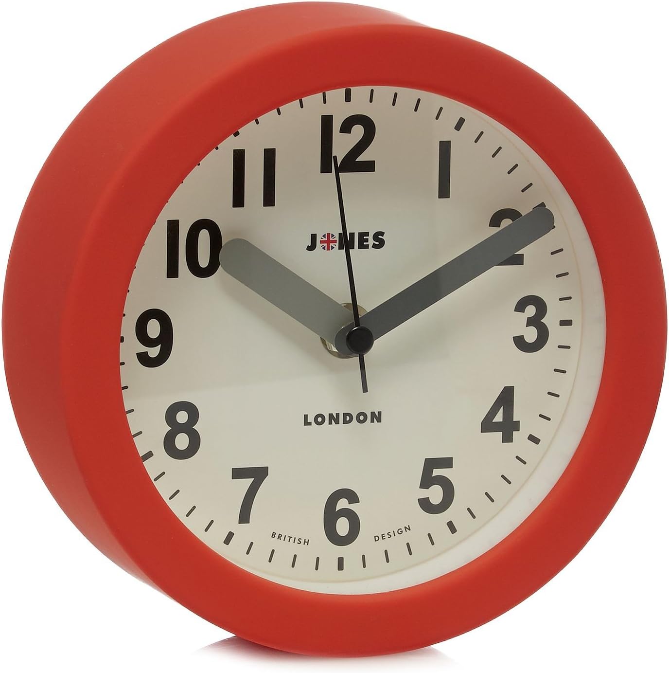 Jones Red 'Fab' Wall Clock Amazon.co.uk Kitchen & Home