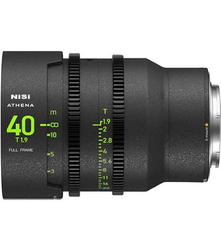 Amazon.com : NiSi, Athena Prime 40mm T1.9 Full Frame Cinema Lens