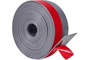 TORRAMI Wide Silicone Weather Stripping 3 inch Width 20 Feet Length, Draft Stopper Seal for Barn and Garage Door Under Bottom,Top, Sides, Grey