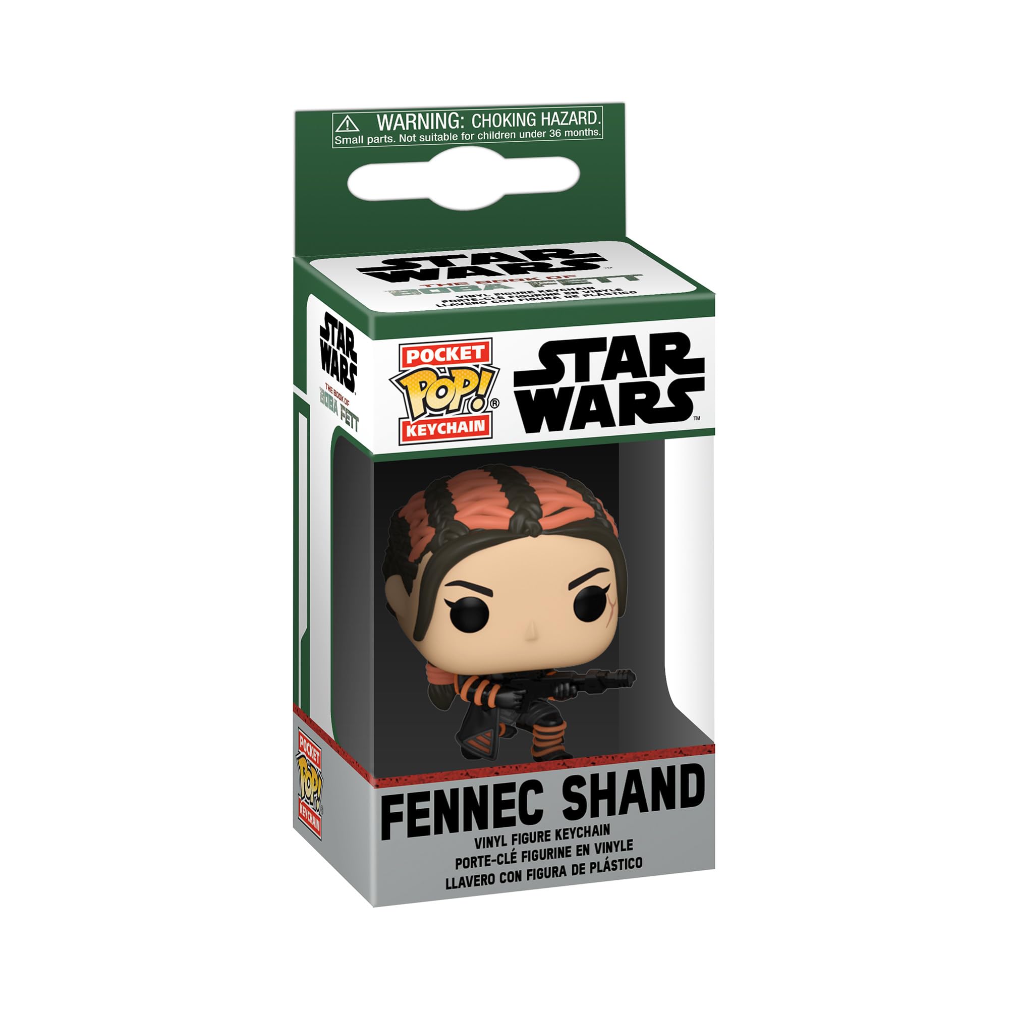 Funko POP! Keychain: Star Wars - Book Of Boba Fett - Fennec Shand - Star Wars: the Book Of Boba Fett - Collectable Vinyl Mini Figure Novelty Keyring - Stocking Filler - Gift Idea - TV Fans