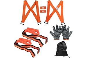 FEISHIONG Furniture Moving Straps,2 Person Shoulder Moving Belts,Great Tool for Moving Furniture, Appliances, Mattresses, wit