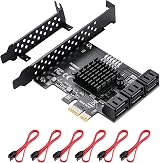MZHOU PCIe SATA Expansion Card 6 Ports ASM1166 6Gbps Low Profile view 1