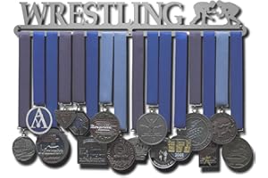 Allied Medal Hangers - Wrestling - Multiple Size Options Available - Medal Award Holder Display Hanger Rack