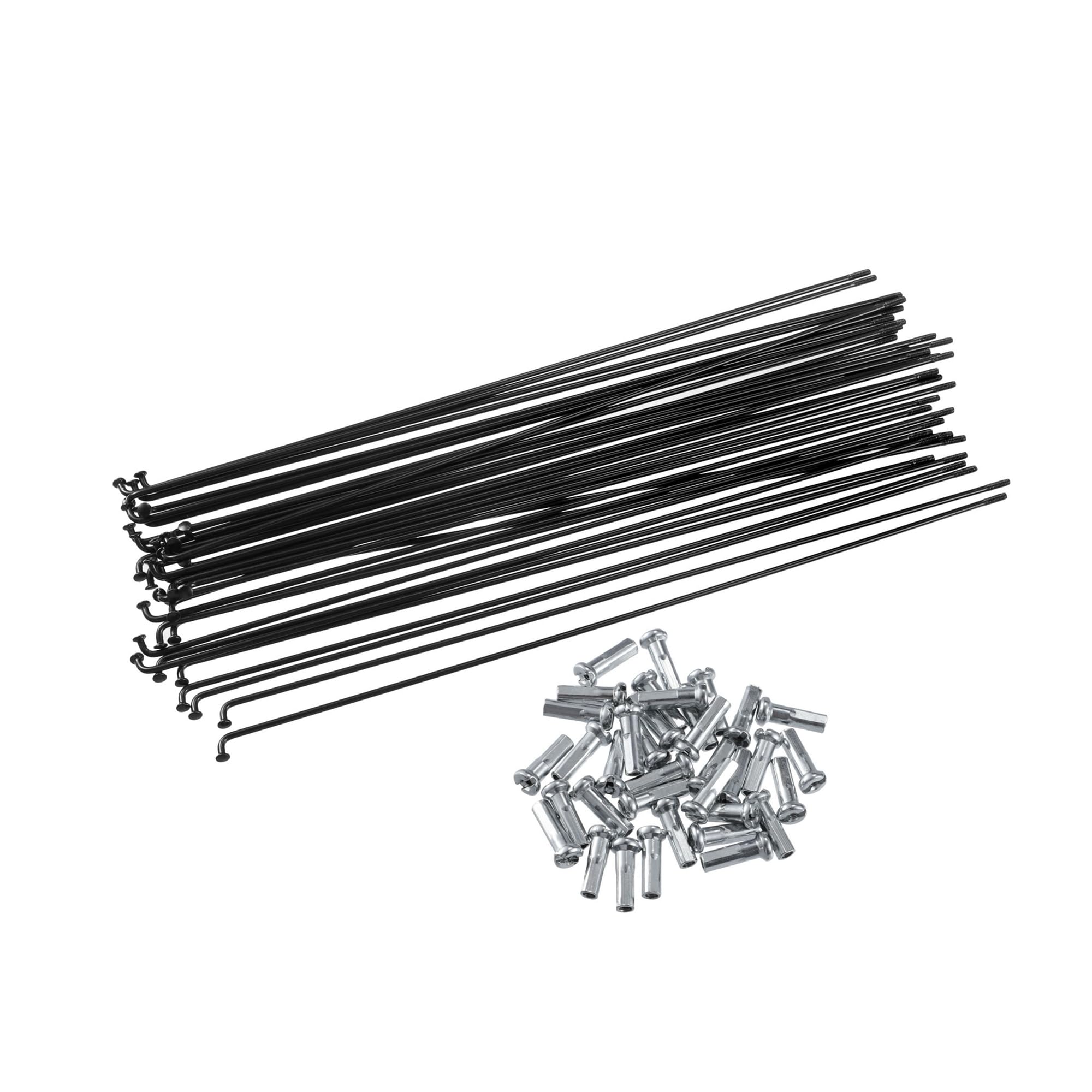 Hihaha 40 Pcs Bicycle Steel Spokes 14G Bike Spoke 238mm Length with Nipples Durable Material