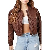 Forever 21 womens Cropped Bomber Jacket