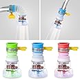 Bathroom Sink Water Filter Faucet – 3Pcs Faucet Extender and Water Purifier for Sink – 360° Adjustable Shower Head and Faucet Filter for Kitchen and Bathroom Accessories