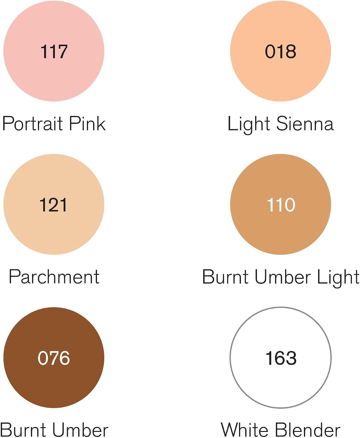Winsor & Newton Pigment Marker - Skin Tones (Pack of 6), 6 count (Pack of 1) - Image 3