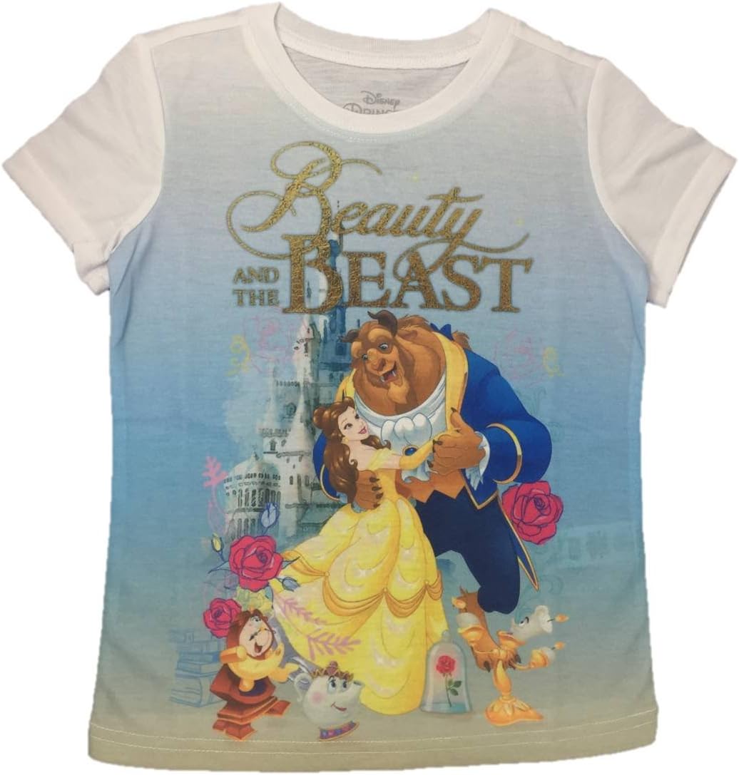 D Disney Princess Disney Princess Beauty and The Beast Graphic Tee Shirt for Girls