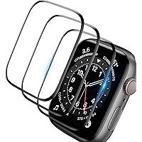 [3 Pack]Screen Protector for Apple Watch Series 6/SE/5/4 40mm, 3D Curved Edge Anti-Scratch Bubble Free Waterproof HD…