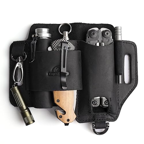 Topstache Leather Multitool Sheath,EDC Belt Organizer for Work and - Main Image