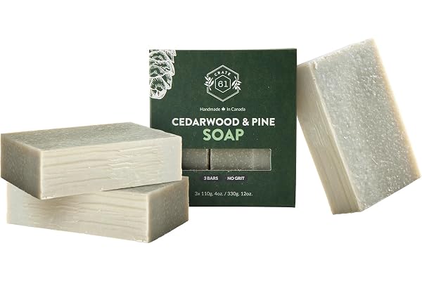 CRATE 61 ORGANICS Vegan Natural Bar Soap, Handmade Soap With Premium Essential Oils, Cold Pressed Face And Body For Men Women