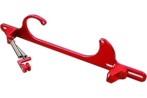 TASAN RACING Throttle Cable Bracket 4150 4160 Series Adjustable Aluminum Carburetor Bracket Red