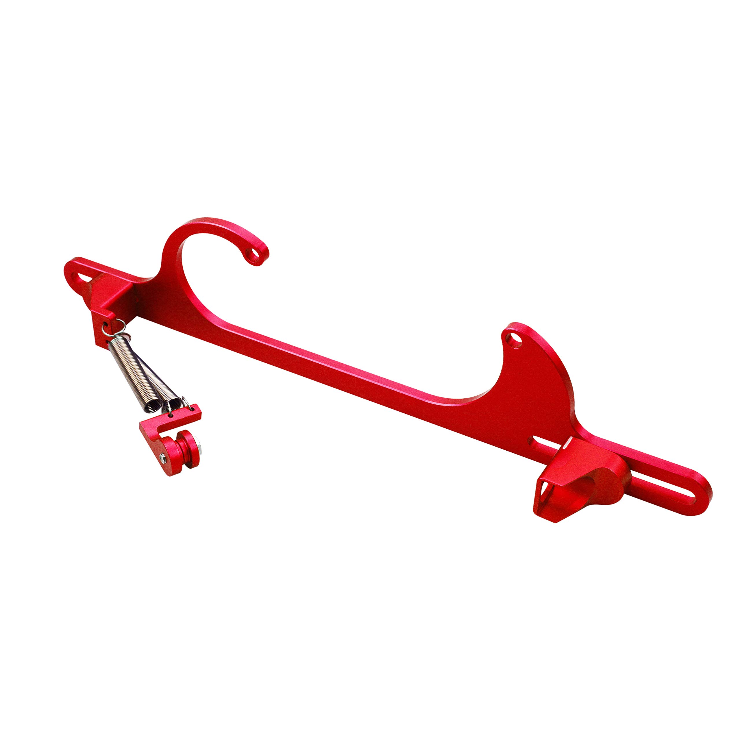 Photo 1 of TASAN RACING Throttle Cable Bracket 4150 4160 Series Adjustable Aluminum Carburetor Bracket Red