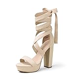 DREAM PAIRS High Heels Chunky Block Platform Heels