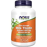 NOW Foods Supplements, Silymarin Milk Thistle Extract, Extra Strength 450 mg, 120 Softgels