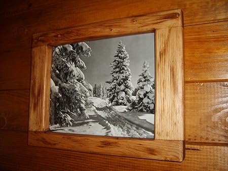 Cadre Artisanal En Bois Deco Chalet Montagne Amazon Fr Cuisine Maison