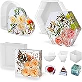 YOILES 3PCS Resin Molds Silicone,Epoxy Resin Casting Craft Mold for Flower Preservation Bookends DIY Art (3)