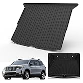 Elsetyler Custom Fit for Cargo Liner Honda Passport 2019-2024 2025 - Black TPE All Weather Heavy Duty Waterproof Rear Cargo Tray Trunk Floor Mat Protector