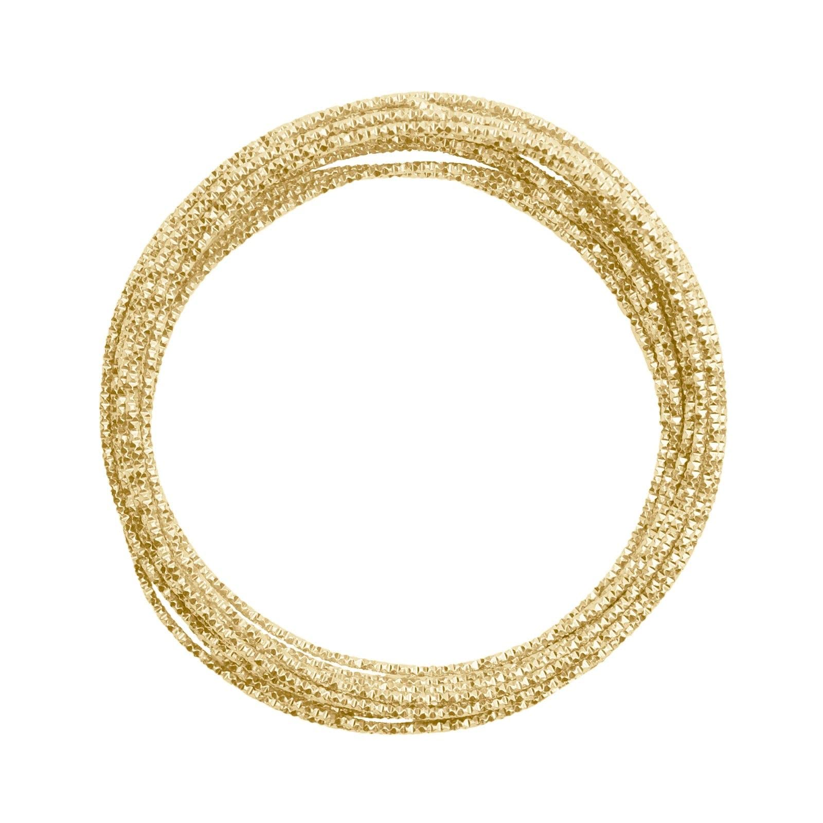Vaessen Creative Aluminium Craft Wire Hammered 16.4 ft (5 m) x 0.08" (2 mm) Pearl (Gold) - Flexible Metallic Wire for Crafting, Flower Arranging, Jewellery Making and Modelling — image 1
