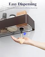 Kitsure 2 Pack Rustproof Shower Caddy Large 2 Shelves Drill-Free Brown view 6