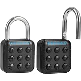 Combination Lock for Locker 6 Digit Password Digital Padlock for Gym | Code Combo Aluminum Alloy Lock Push Button Security Padlock Waterproof Outdoor Gate Lock,No Bluetooth function，No APP control
