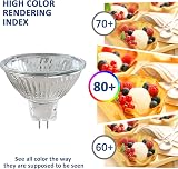 Caldarax 8 Pack MR16 Halogen Bulbs 12V GU5.3 20W Dimmable 2700K 210LM view 7