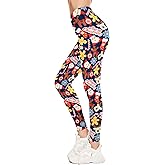 Century Star Women's Printed Yoga Leggings - High Waisted, Workout, Gym,Sports, Soft