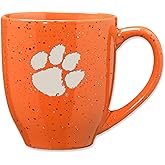 Rico Industries NCAA 16 oz Team Color Laser Engraved Speckled Ceramic Coffee Mug (A & B Schools)