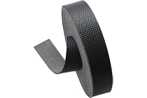 picheng Faux Leather Strap 1 Inches Wide Lychee Texture Leather Straps for Crafts, 200 Inches Long Faux Leather Strips