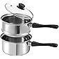 La Patisserie 1.5 Quart Double Boiler w/ 4 Chocolate Molds - 3 Piece Stainless Steel Double Boiler Pot for Melting…