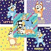 SmileMakers Bluey Stickers for Kids Classroom - 100 Count Bulk Teacher Supplies with 5 Assorted Character Designs | 2.5 Inch Reward Stickers for Students, Preschool & Elementary School Prizes