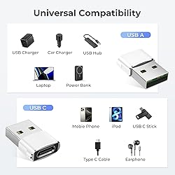 Basesailor USB to USB C Adapter,Apple iPhone 16 15