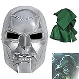 2Pcs Dr Doom Mask With Cloak Medieval Victor von
