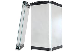 EZ-FIT FIREPLACE DOORS Heatilator Replacement Glass Fireplace Doors (Black) | ONLY for Model# E36, EC36, BC36R, BC36C | Verify Model Number On Metal Tag Inside Firebox | Fireplace Glass Door Set