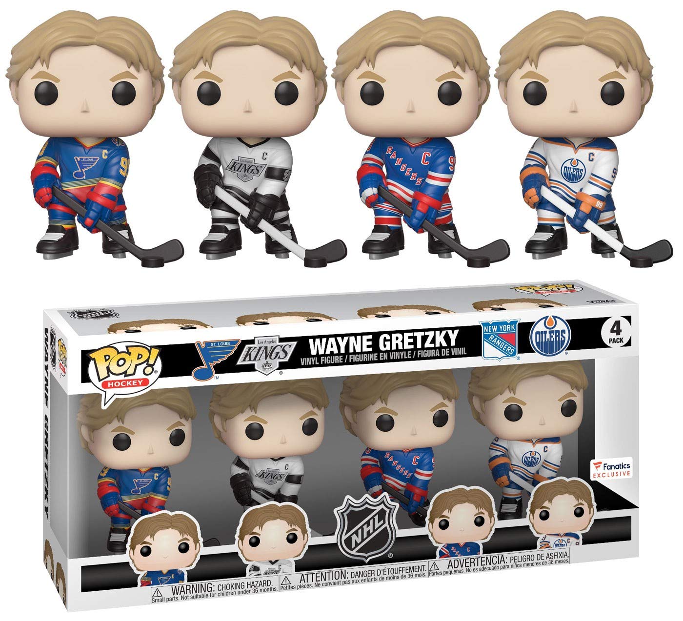 NHL: Legends - Wayne Gretzky Pop! Vinyl, 4 Pack