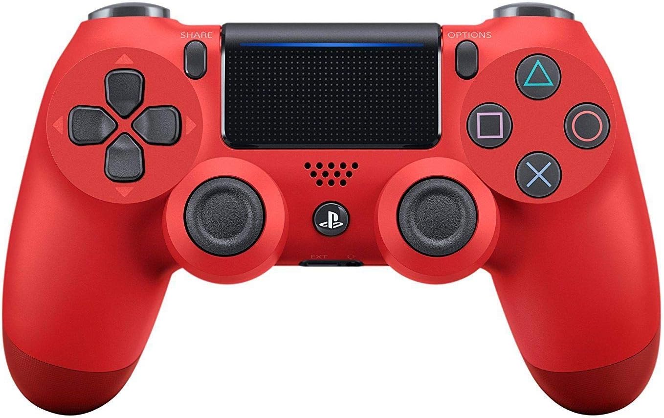 PS4 Controller, YXGS PS4 Remote Control with Charging Cable - Red