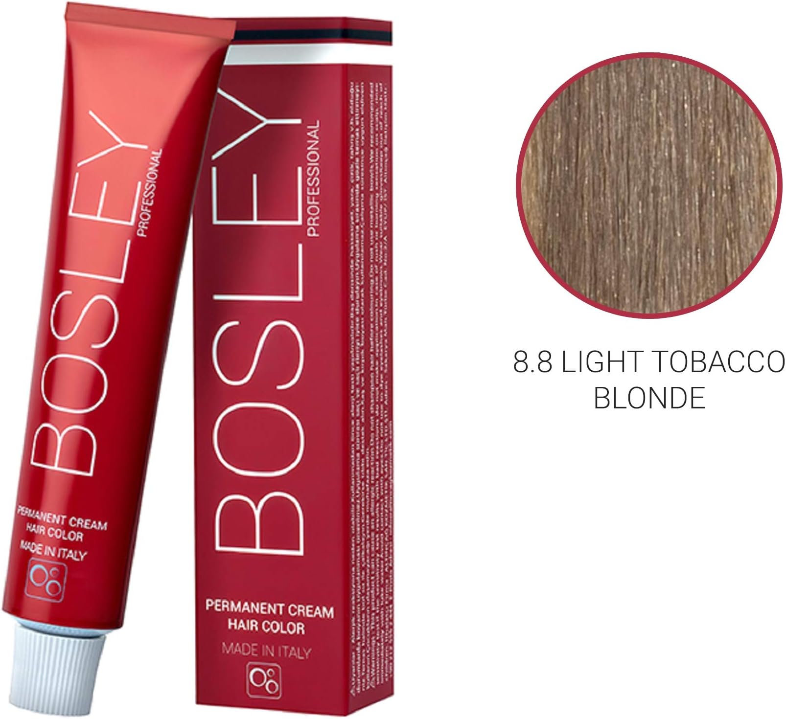 Borthe Hair Care New Long-Lasting Permanent Cream Hair Colour Dye - Only For Professional Use - Made in Italy (8.8 Light Tobacco Blonde), Pack of 1