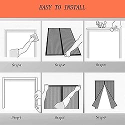GOUER Magnetic Door 130x145cm Without Drilling