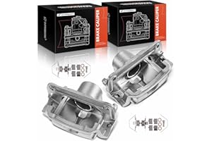 A-Premium Front Disc Brake Caliper Assembly with Bracket Compatible with Mazda, Lincoln, Mercury and Ford Models - 6 2006-2013, Fusion 2006-2012, MKZ 2007-2012, Zephyr 2006, Milan 2006-2011, 2-PC Set