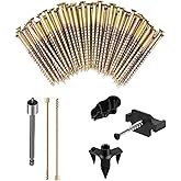 1PACK Squeaky Floor Repair Kit, Floor Fix Screws Kit for Most Wood Floors, Eliminate Squeaky Noise Under Carpeted Floors, Hardwood, Vinyl, and Linoleum Floors